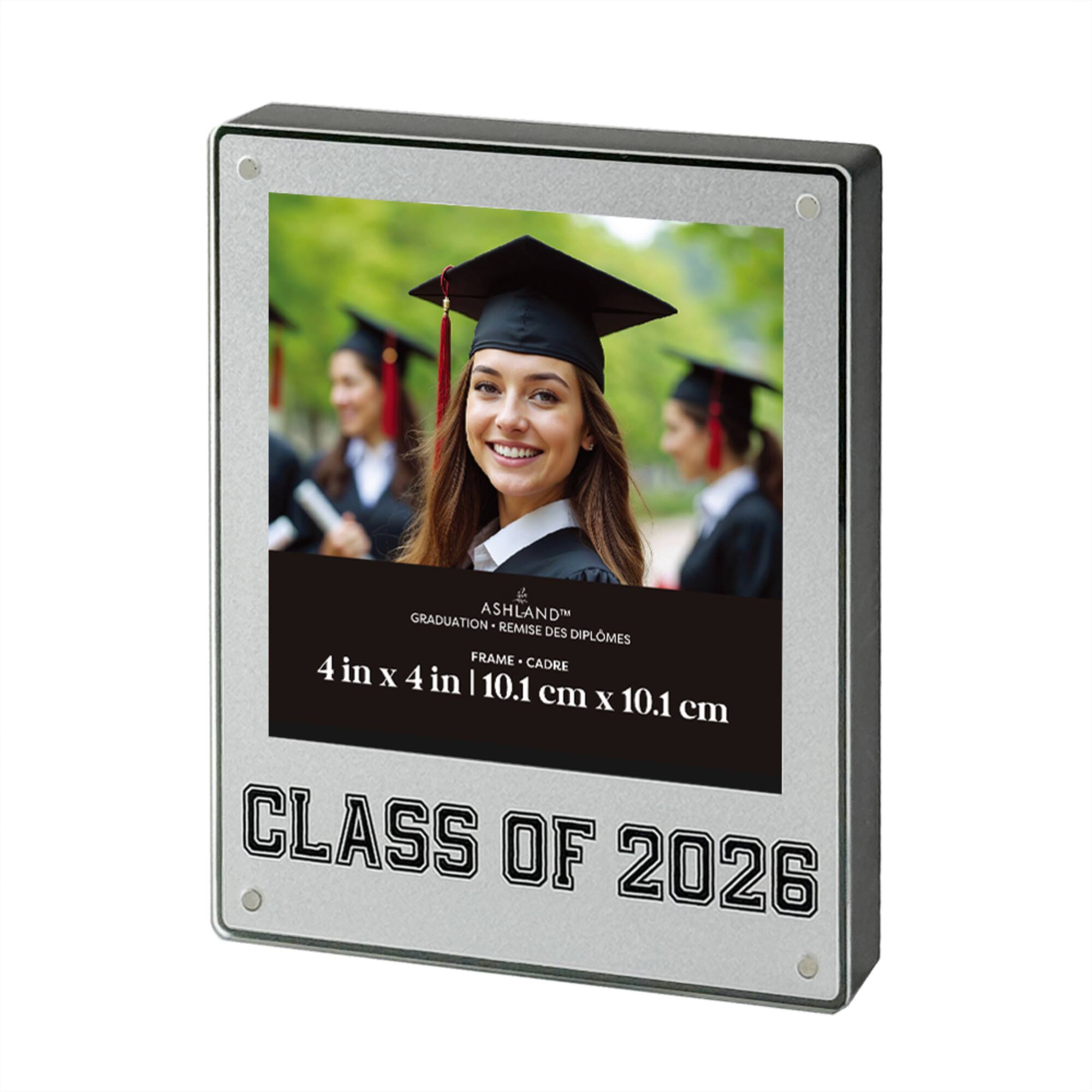 4" x 4" Silver Class of 2026 Photo Frame, Graduation by Ashland®